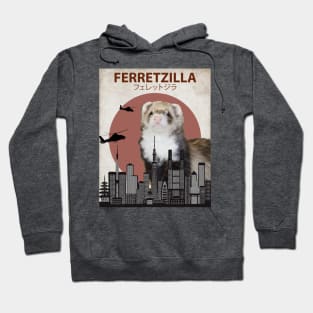 Ferretzilla - Funny Ferret Monster Hoodie